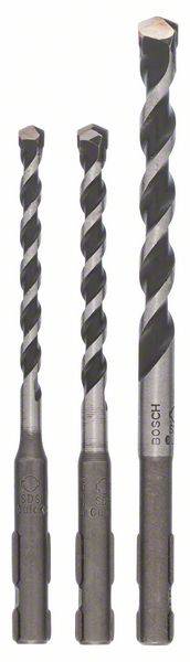 Bosch Accessories 2609256918 Hartmetall Mehrzweckbohrer-Set 3teilig 5 mm, 6 mm, 8 mm SDS-Quick 1 Set