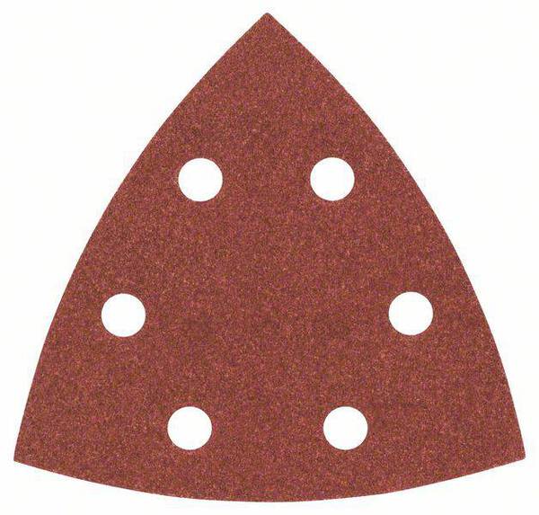 Bosch Accessories 2607017109 Deltaschleifpapier mit Klett, gelocht Körnung (num) 180 Eckmaß 93 mm 25 St.