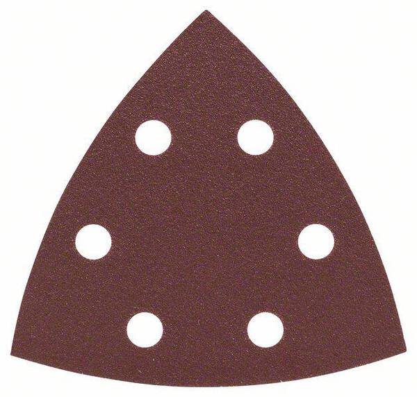 Bosch Accessories 2607019490 Deltaschleifpapier mit Klett, gelocht Körnung (num) 120 Eckmaß 93 mm 25 St.