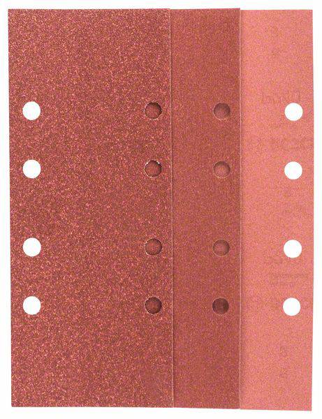 Bosch Accessories 2607019499 Schwingschleifpapier-Set gelocht Körnung (num) 60, 80, 120, 240 (L x B) 230 mm x 93 mm 1