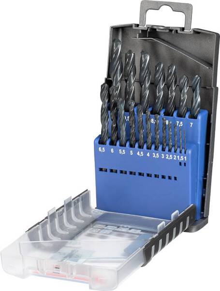 kwb 421920 HSS Metall-Spiralbohrer-Set 19teilig DIN 338 Zylinderschaft 1 St.