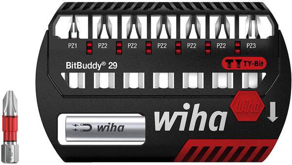 Wiha 42098 Bit-Set 8teilig Kreuzschlitz Pozidriv
