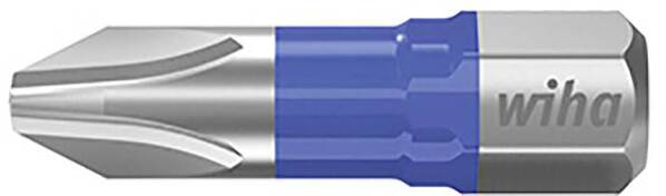 Wiha 41598 Kreuzschlitz-Bit PH 1 Molybdän-Vanadium-Stahl gehärtet 5 St.