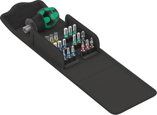 Wera Kompakt Stubby 1 05057471001 Bit-Set 19teilig 1/4" (6.3 mm)