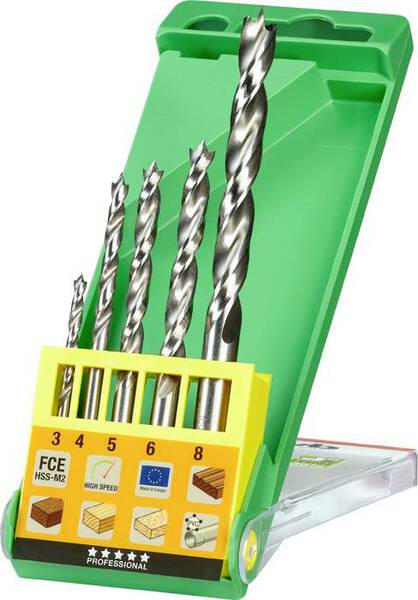 kwb 511900 Holz-Spiralbohrer 5teilig 1 Set