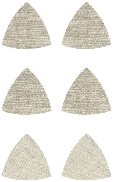 Bosch Accessories EXPERT M480 2608901204 Schleifnetz-Set gelocht Körnung (num) 80, 80, 120, 120, 180, 180 (L x B) 93 mm