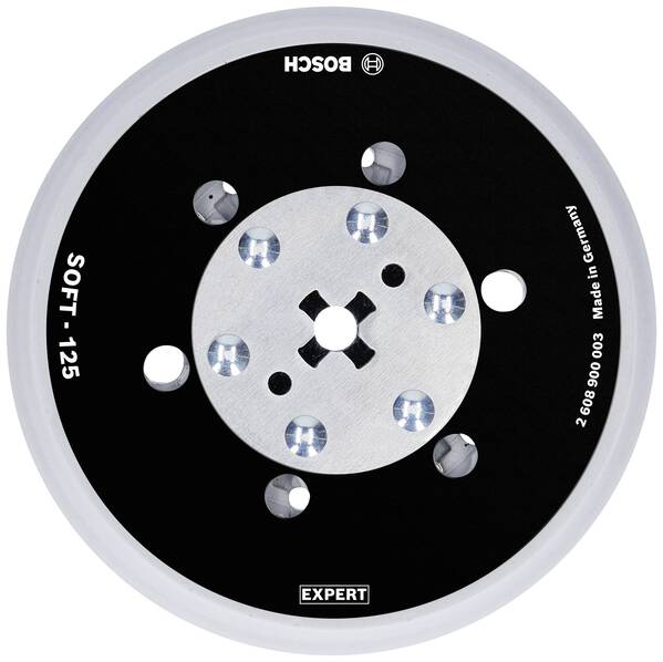Bosch Accessories 2608900003 EXPERT Multihole (Expert Multiloch) Universalstützteller, 125 mm, weich Durchmesser 125 mm