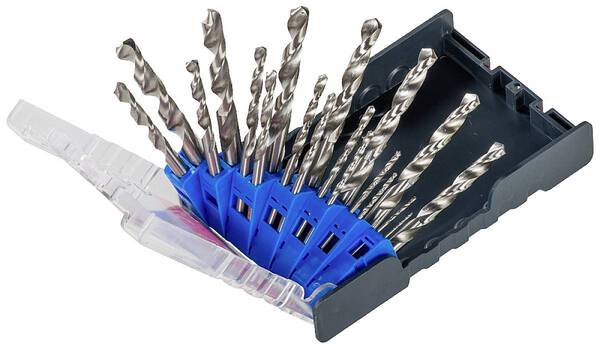 kwb 109119 HSS Metall-Spiralbohrer-Set 19teilig 1 mm, 1.5 mm, 2 mm, 2.5 mm, 3 mm, 3.5 mm, 4 mm, 4.5 mm, 5 mm, 5.5 mm, 6