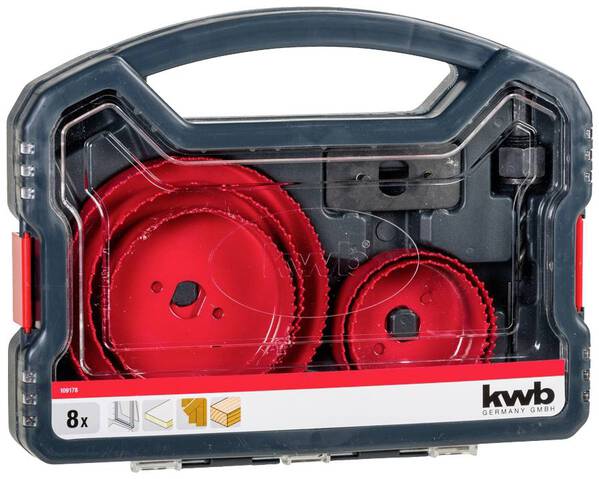 kwb 109178 Lochsägen-Set 8teilig 68 mm, 76 mm, 89 mm, 102 mm, 127 mm 8 St.