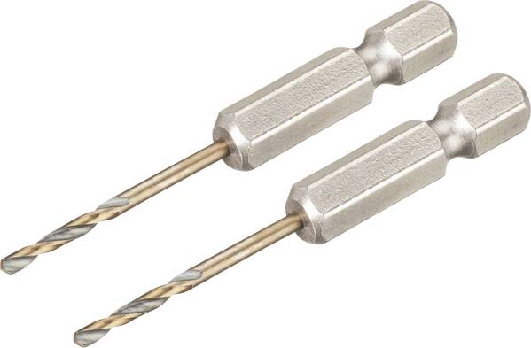 DEWALT DT20600-QZ HSS-G Metall-Spiralbohrer 2 Stück 2 mm Gesamtlänge 55 mm korrosionsgeschützt Sechskant 2 St.