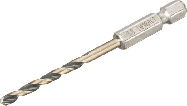DEWALT DT20603-QZ HSS-G Metall-Spiralbohrer 1 Stück 3.5 mm Gesamtlänge 76 mm korrosionsgeschützt Sechskant 1 St.