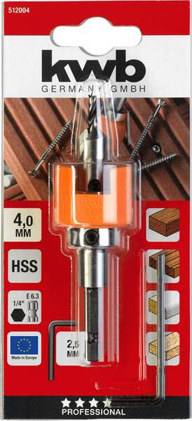kwb 512004 Holz-Spiralbohrer 1 Stück 4 mm 1 St.