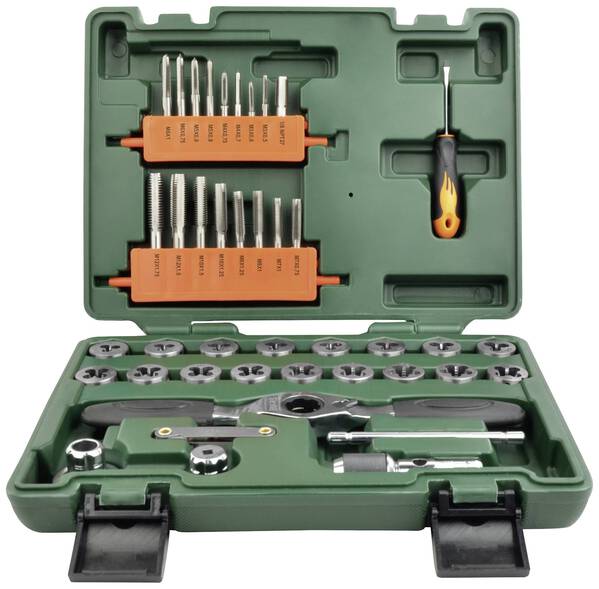 Brüder Mannesmann M53230 Gewindeeinsatz 40teilig M3, M4, M5, M6, M7, M8, M10, M12