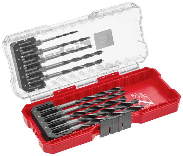 Einhell 108733 Holz-Spiralbohrer-Set 10teilig 3 mm, 4 mm, 5 mm, 6 mm, 7 mm, 8 mm 1 Set
