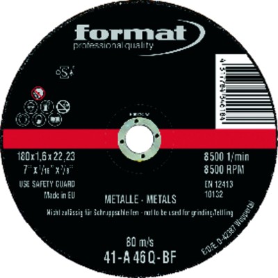 FORMAT - Trennscheibe gerade für Stahl 125x1mm