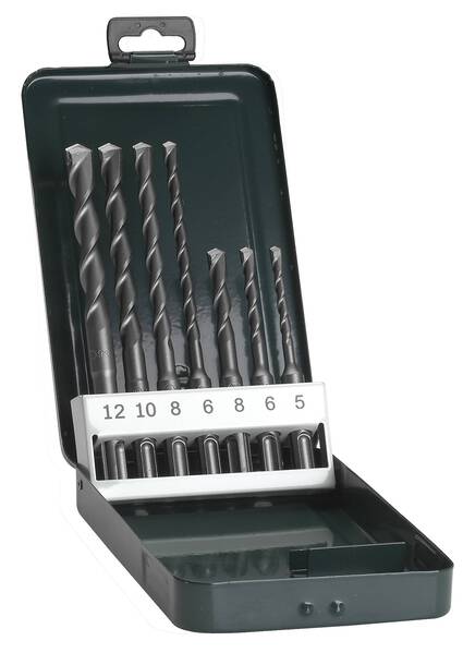 Bosch Accessories 2609255543 Hammerbohrer-Set 7teilig 5 mm, 6 mm, 6 mm, 8 mm, 8 mm, 10 mm, 12 mm SDS-Plus 1 Set