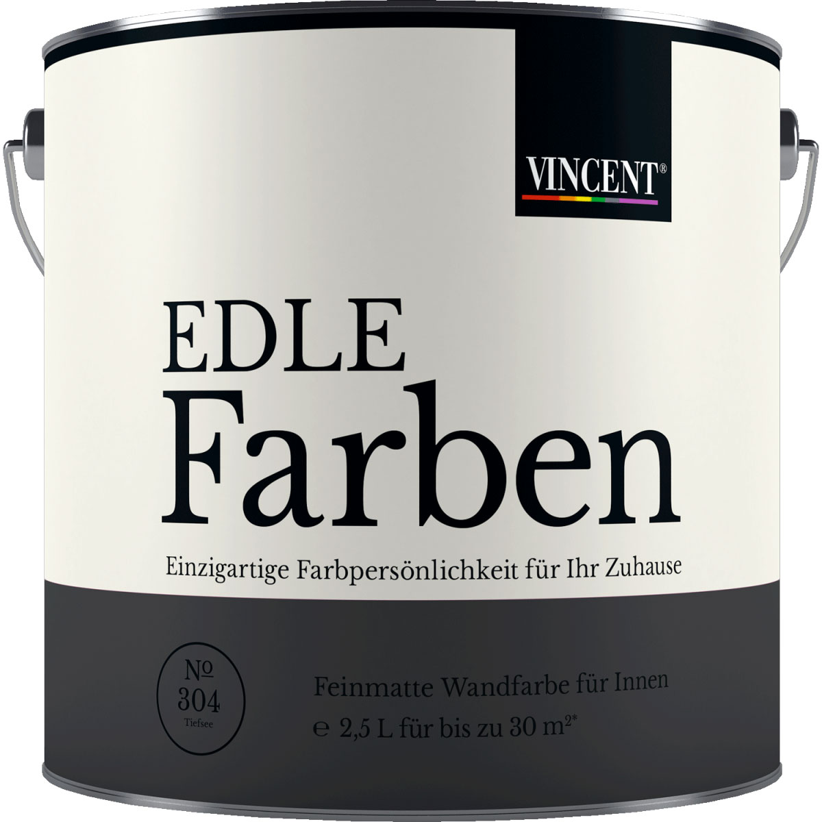 Vincent Wandfarbe Edle Farben Tiefsee 2,5 L | Tiefsee | 111139