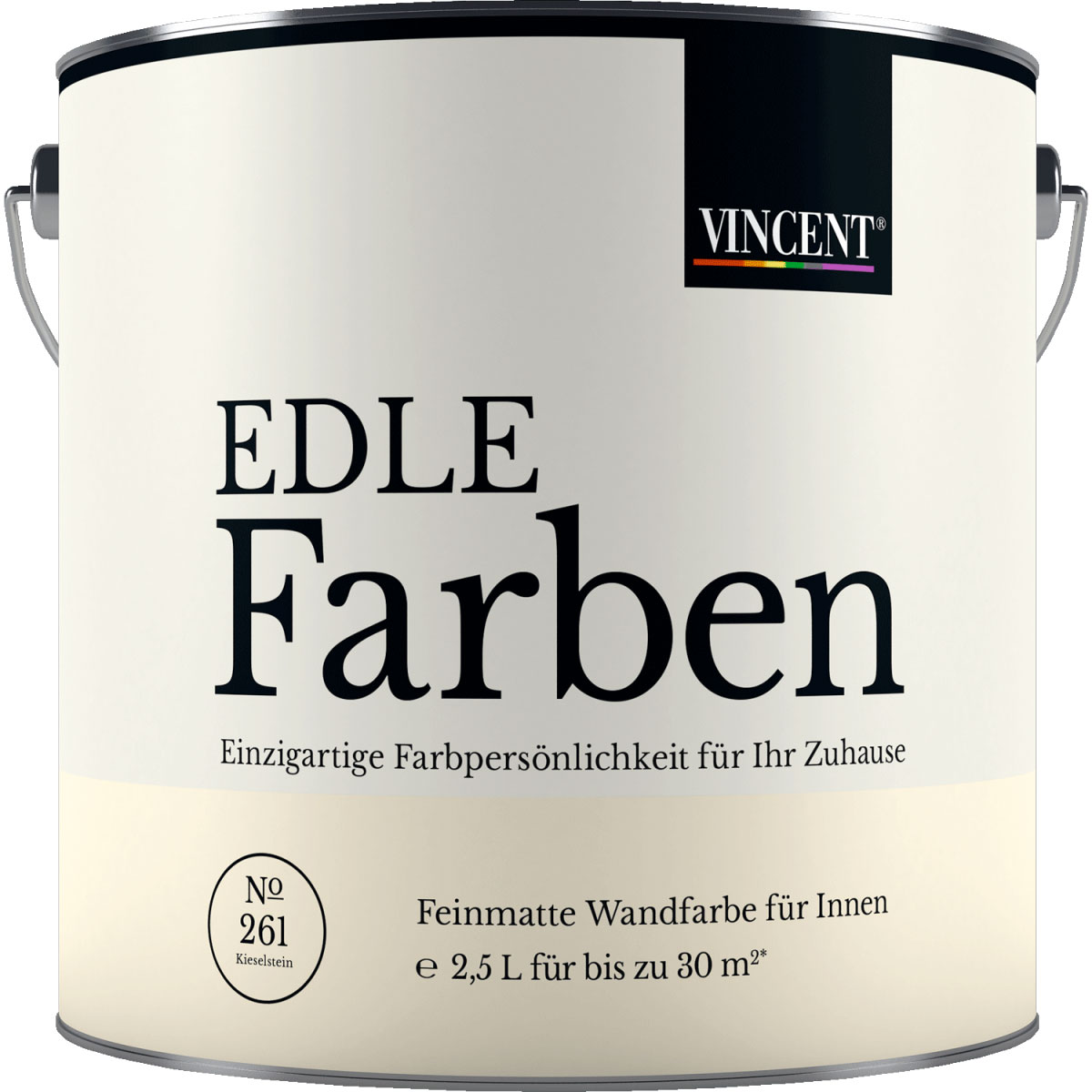 Vincent Wandfarbe Edle Farben Kieselstein 2,5 L | Kieselstein | 111151