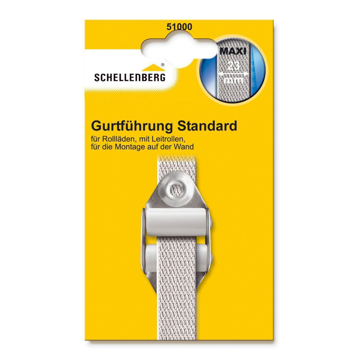 Schellenberg Doppelleitrolle Maxi für 23 mm Gurtband weiß | 112511 – Bild 3