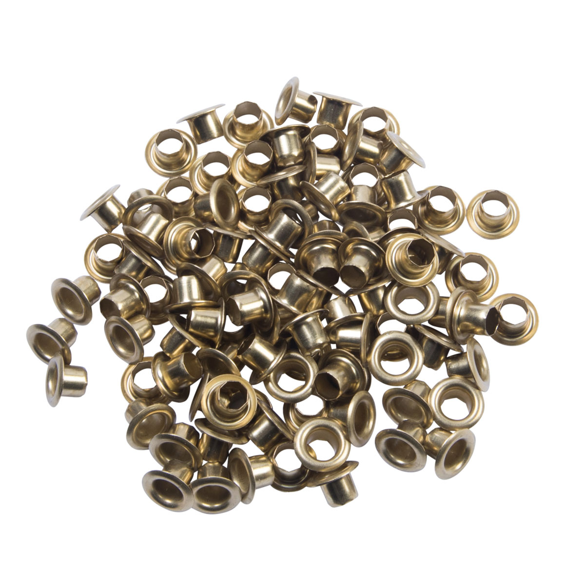 Krone Ösen Messing 5,5 mm 100 Stück | 5,5 | Messing | 122784