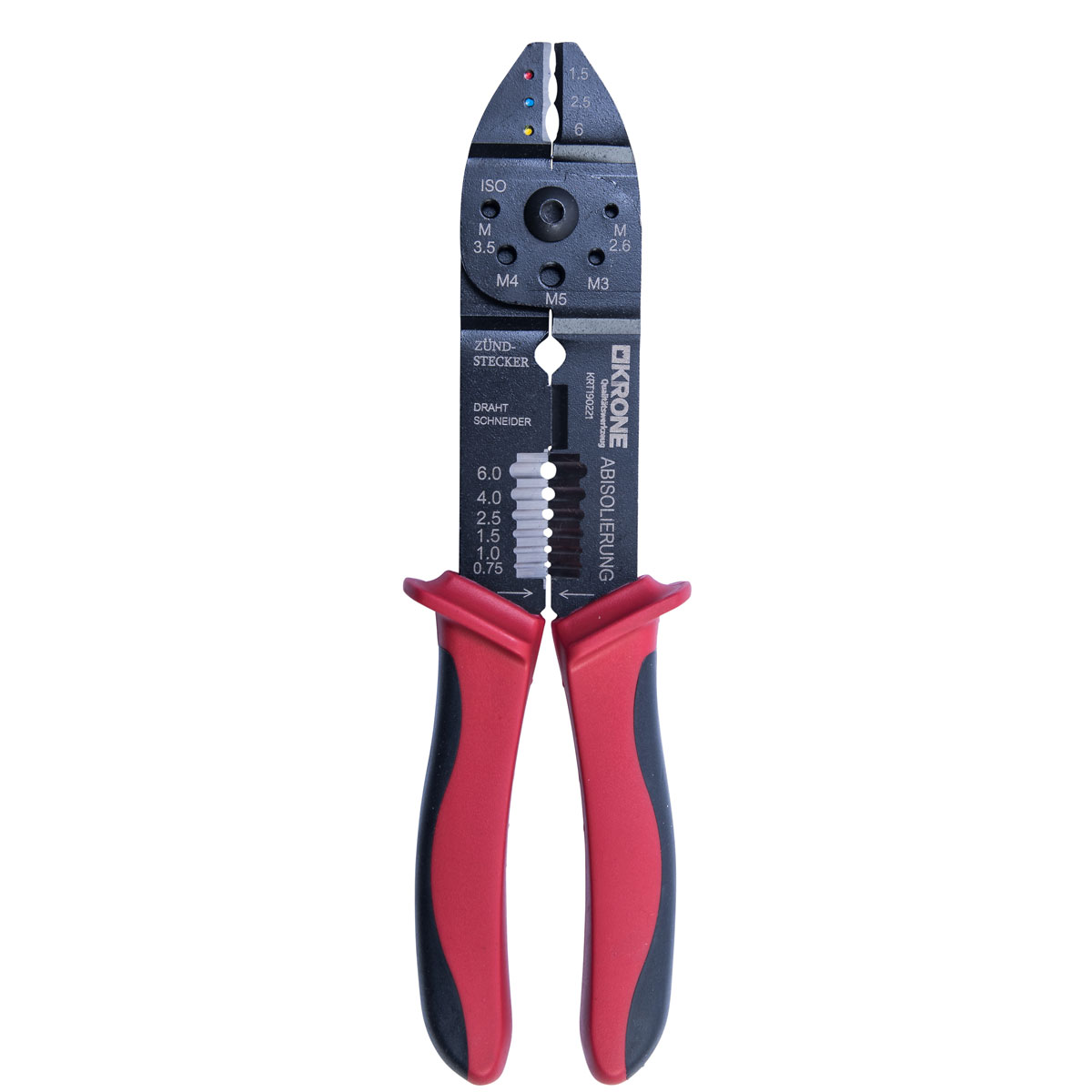 Krone Kabelschuh- und Abisolierzange 21 cm | 122816