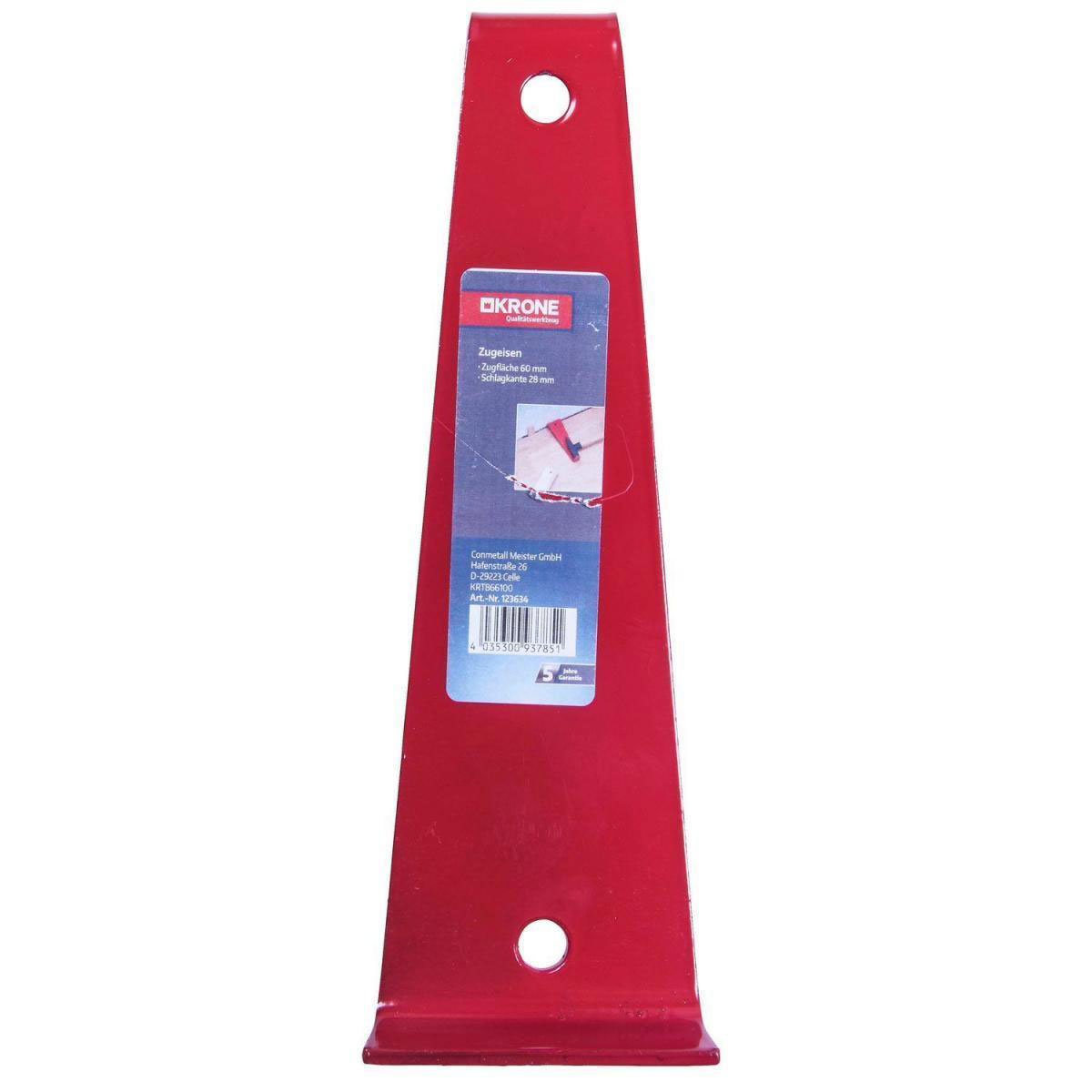 Krone Zugeisen 60 x 28 mm rot | 123634