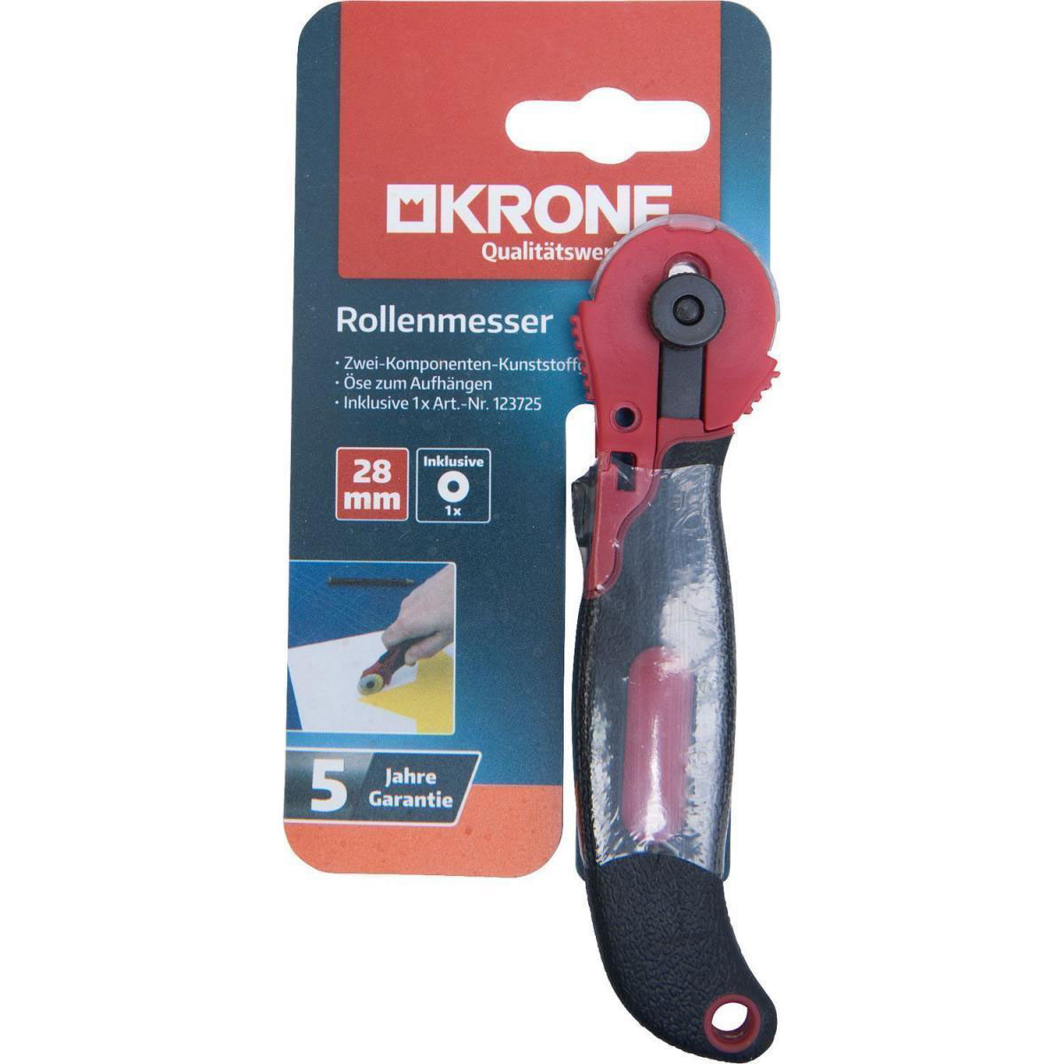 Krone Rollenmesser 28 mm2-Komponenten-Griff | 123741
