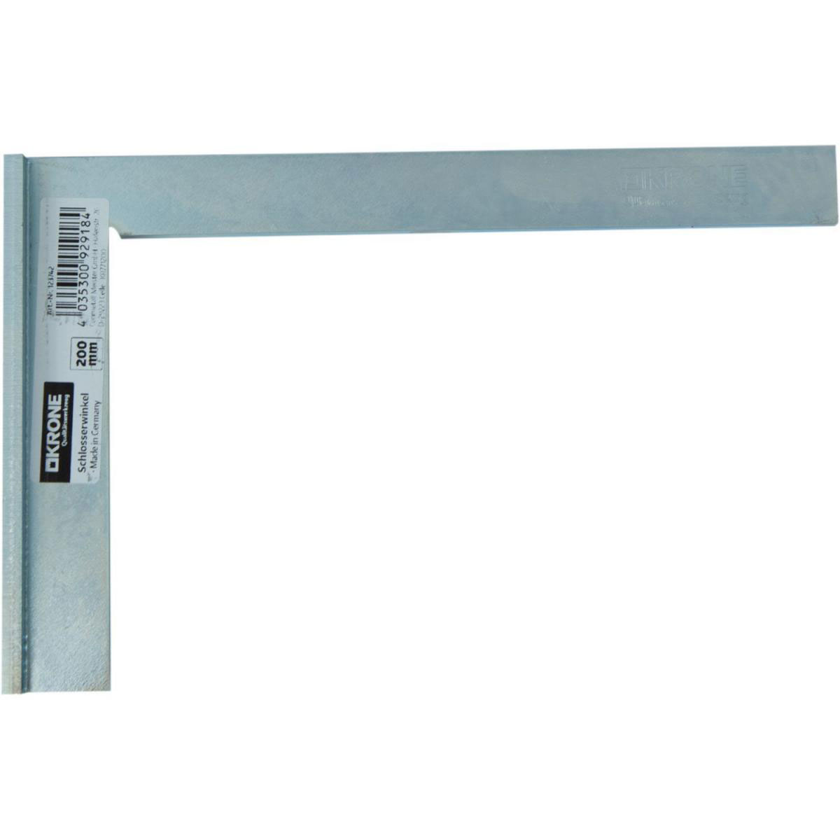 Krone Schlosserwinkel mit Anschlag 200 x 130 mm | 123742