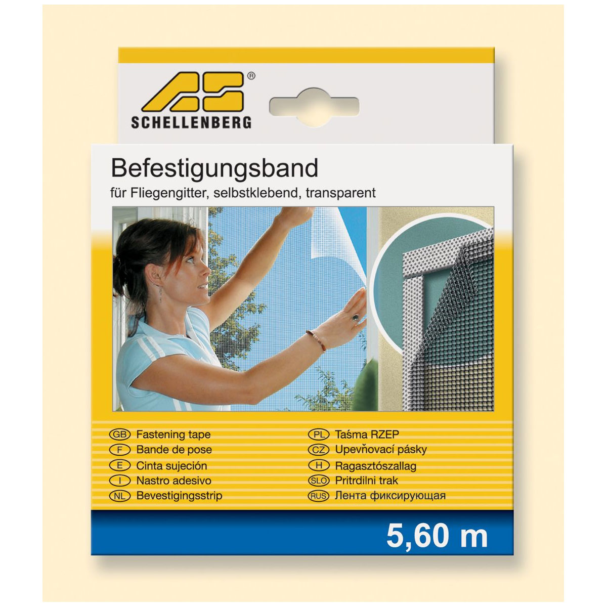 Schellenberg Befestigungsband für Fliegengitter weiß | 126818