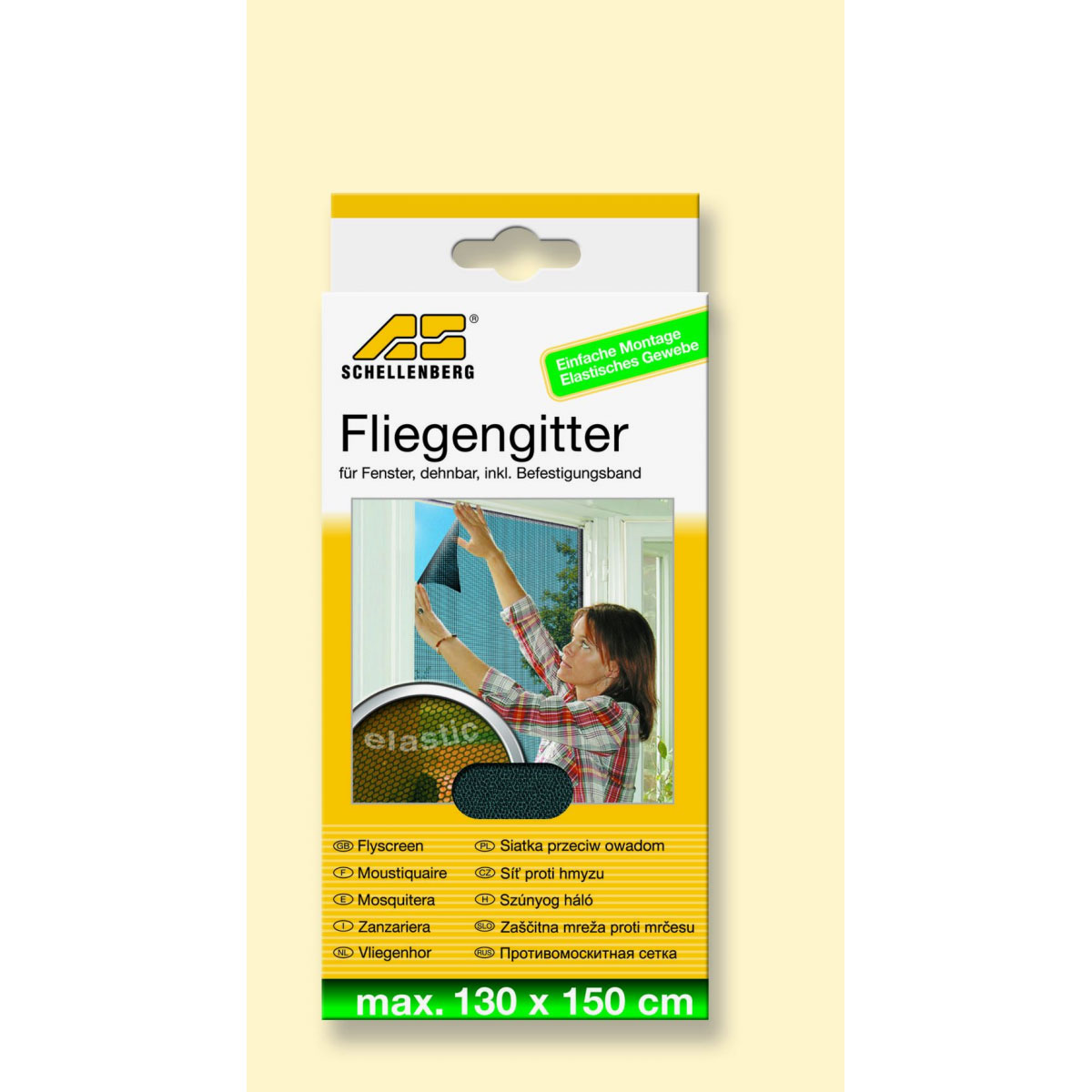 Schellenberg Fliegengitter 130 x 150 cm anthrazit | 126820