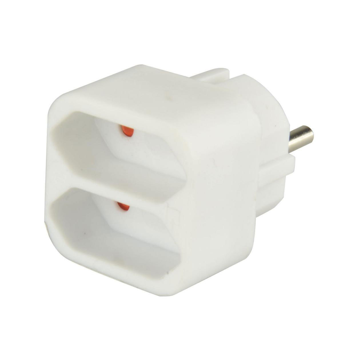Euro-Adapter 2-fach weiß | 127177