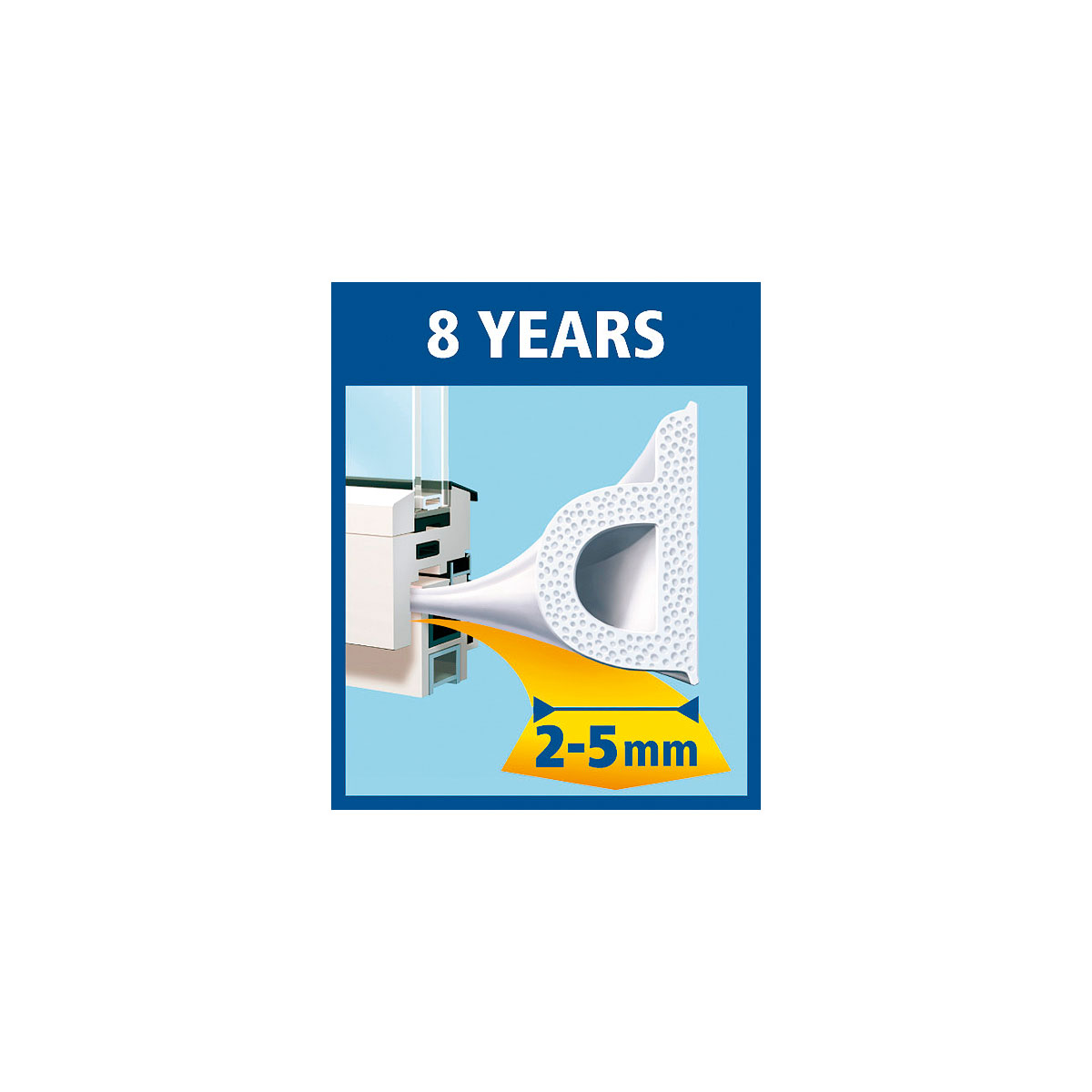 Tesa moll P-Profil 6mx9 mm 2-5 mm Large Braun | 129475 – Bild 3