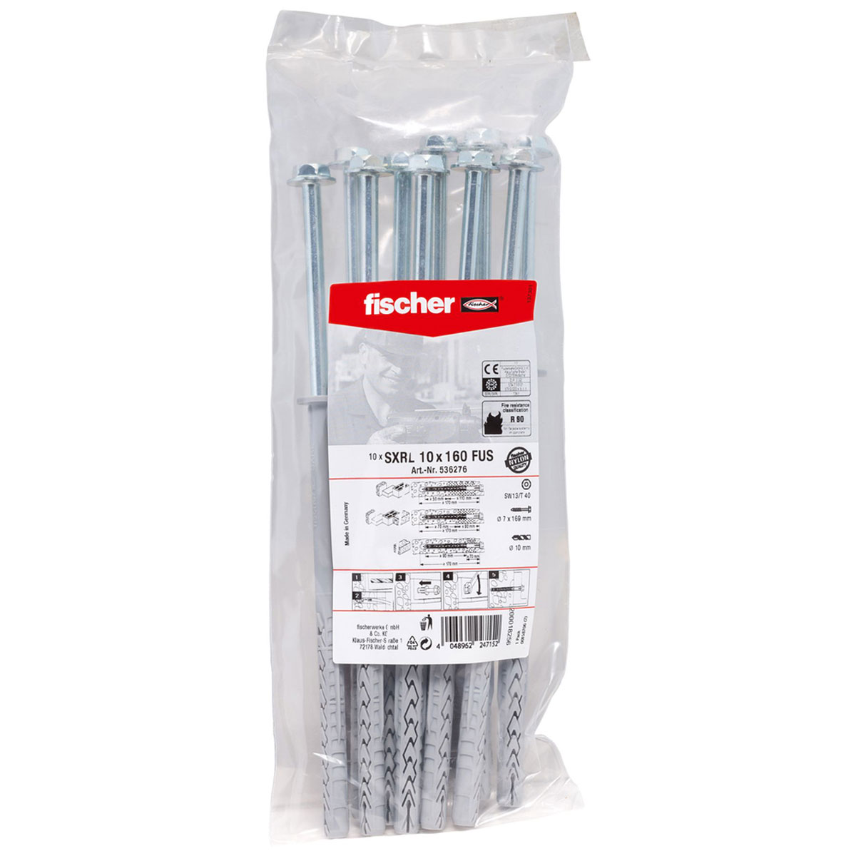 Fischer Langschaftdübel SXRL 10 x 160 mm 10 Stück | 160 | 130145