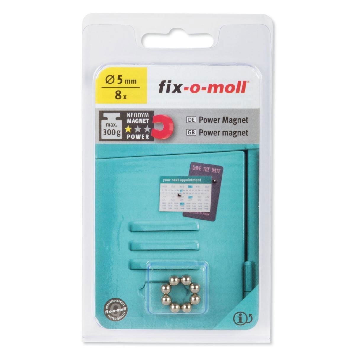 Magnet-Kugel Neodym silber D5 mm 8 St. | 130737