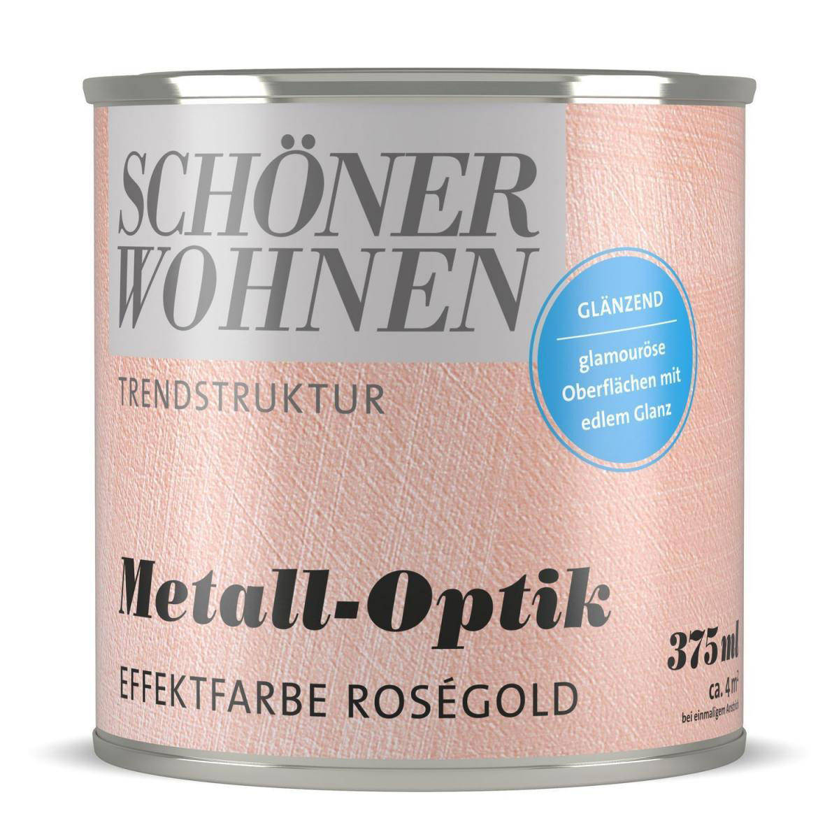 Schöner Wohnen Farbe Metall-Optik Effektfarbe rosegold 0,375 L | 375 | 0,375 | 133059