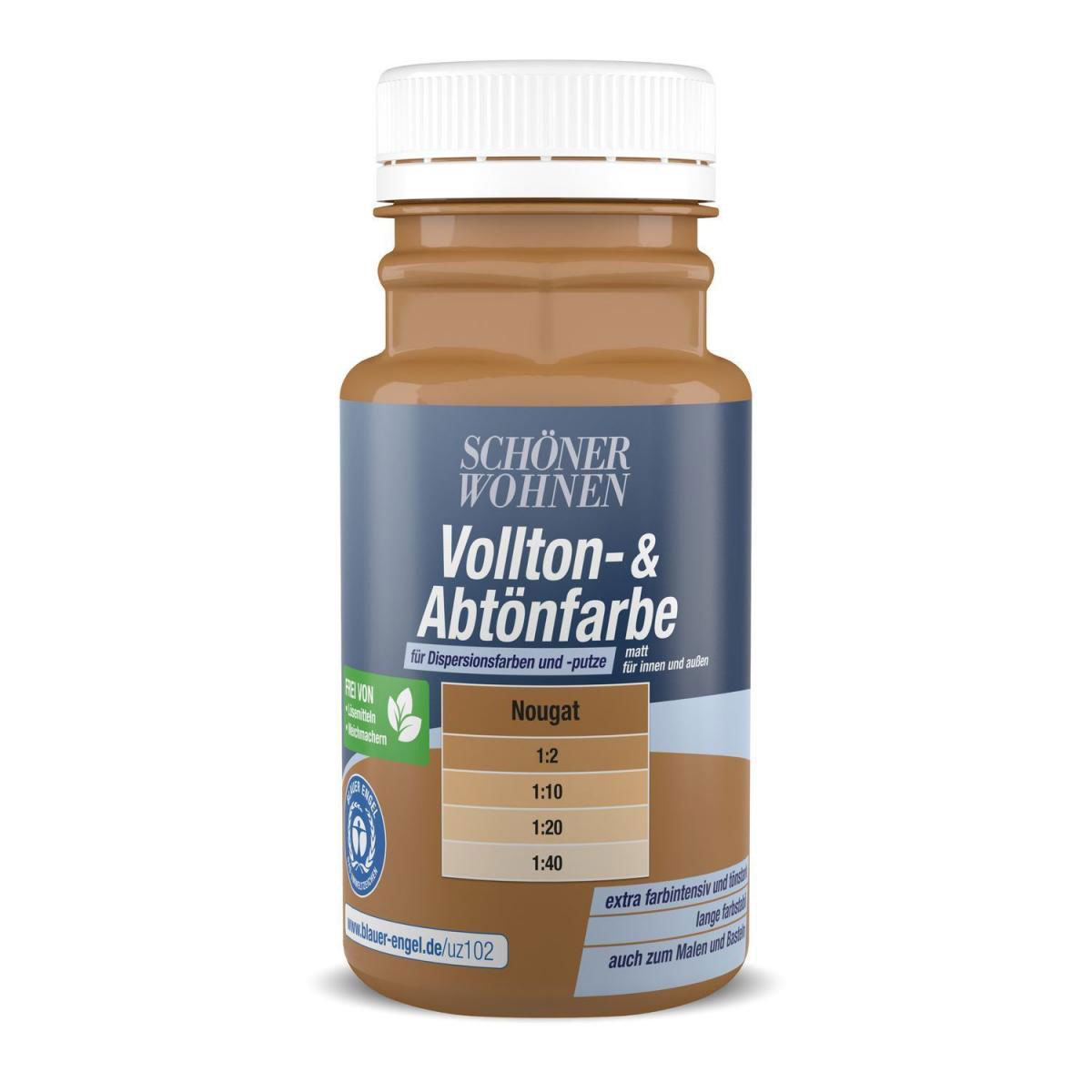 Schöner Wohnen Farbe Voll- und Abtönfarbe Nougat 0,125 L | 0,125 | 125 | 133108
