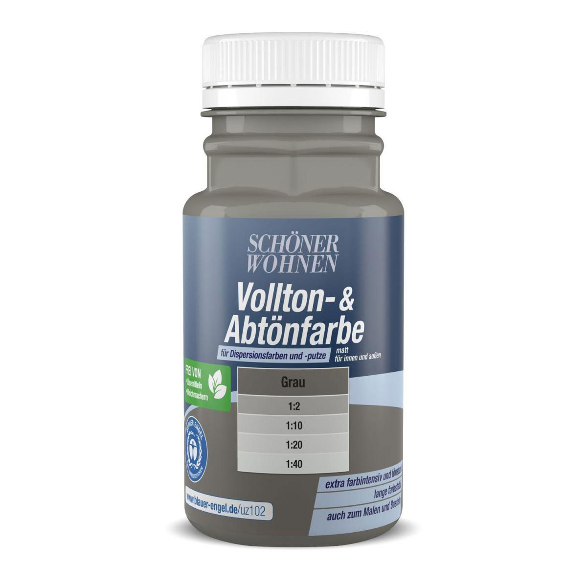 Schöner Wohnen Farbe Voll- und Abtönfarbe Grau 0,125 L | 0,125 | 125 | 133433