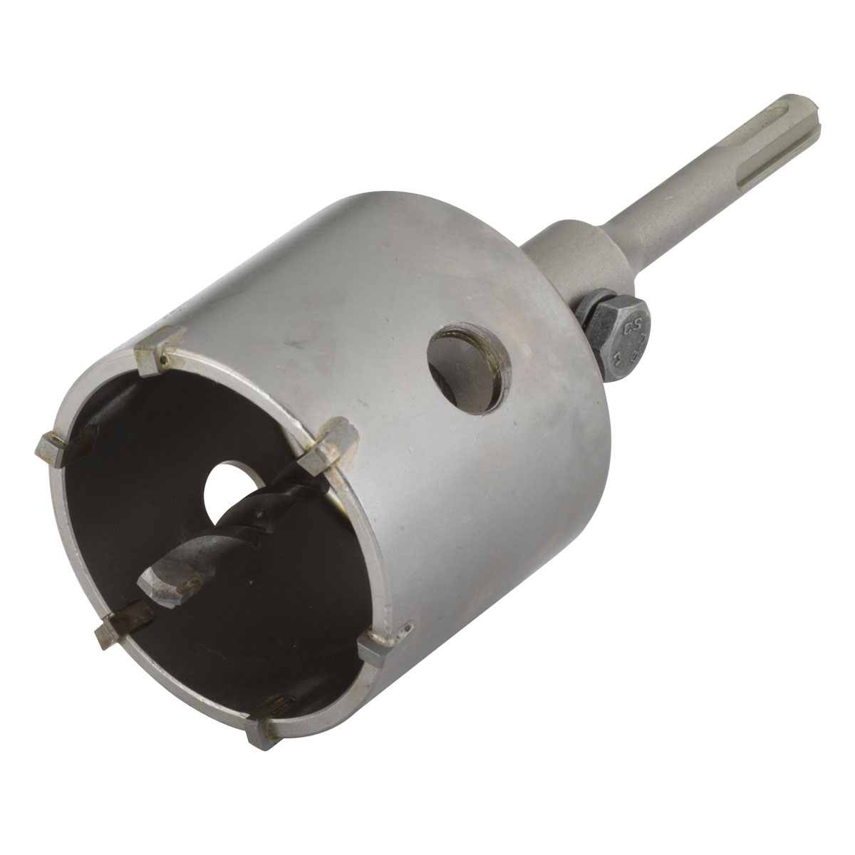 Wolfcraft  Bohrkrone hartmetallbestückt mit Spanndorn SDS-plus Durchmesser 68 mm | 134553