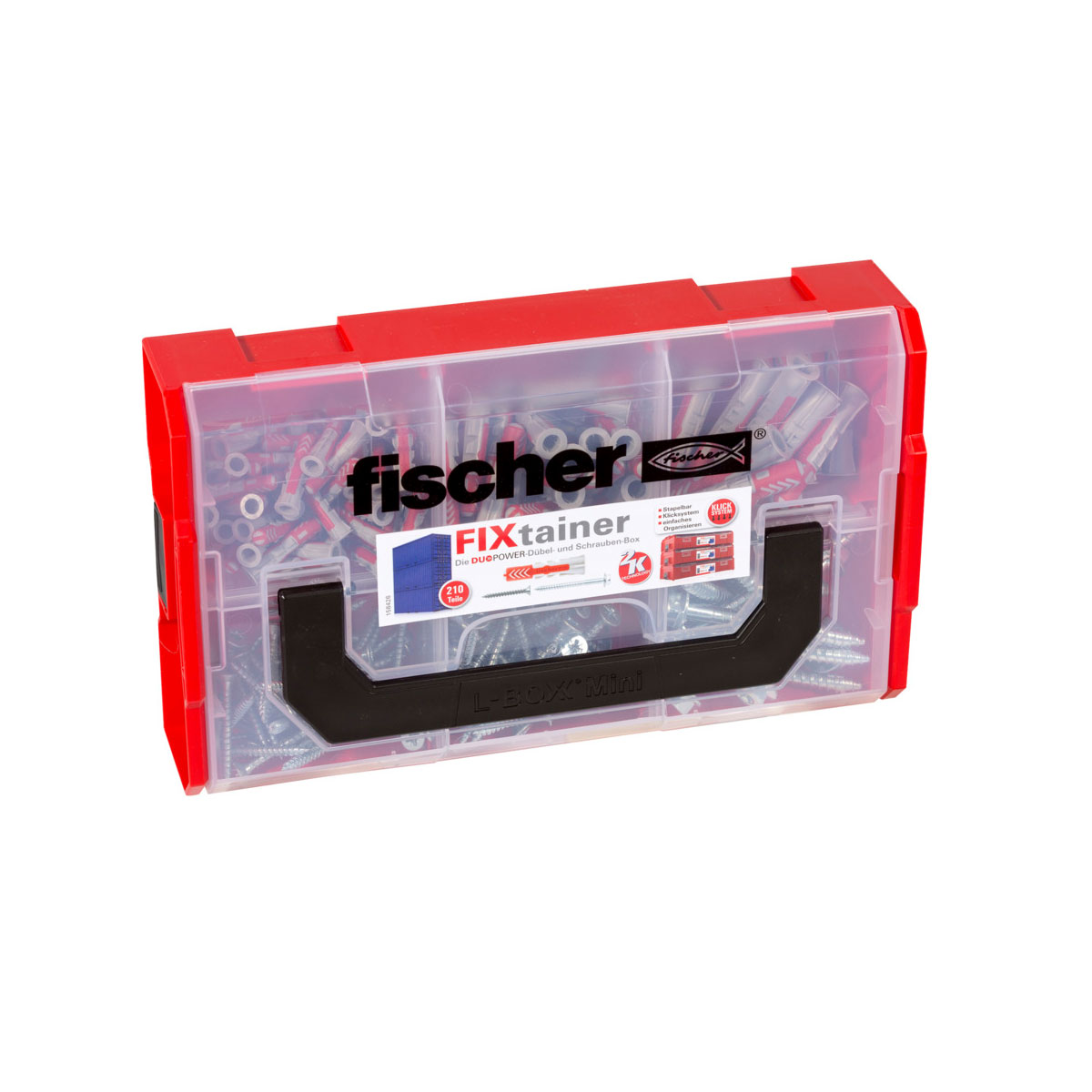 Fischer Sortimentsbox FIXtrainer Duopower mit Schrauben 210-teilig | 146387