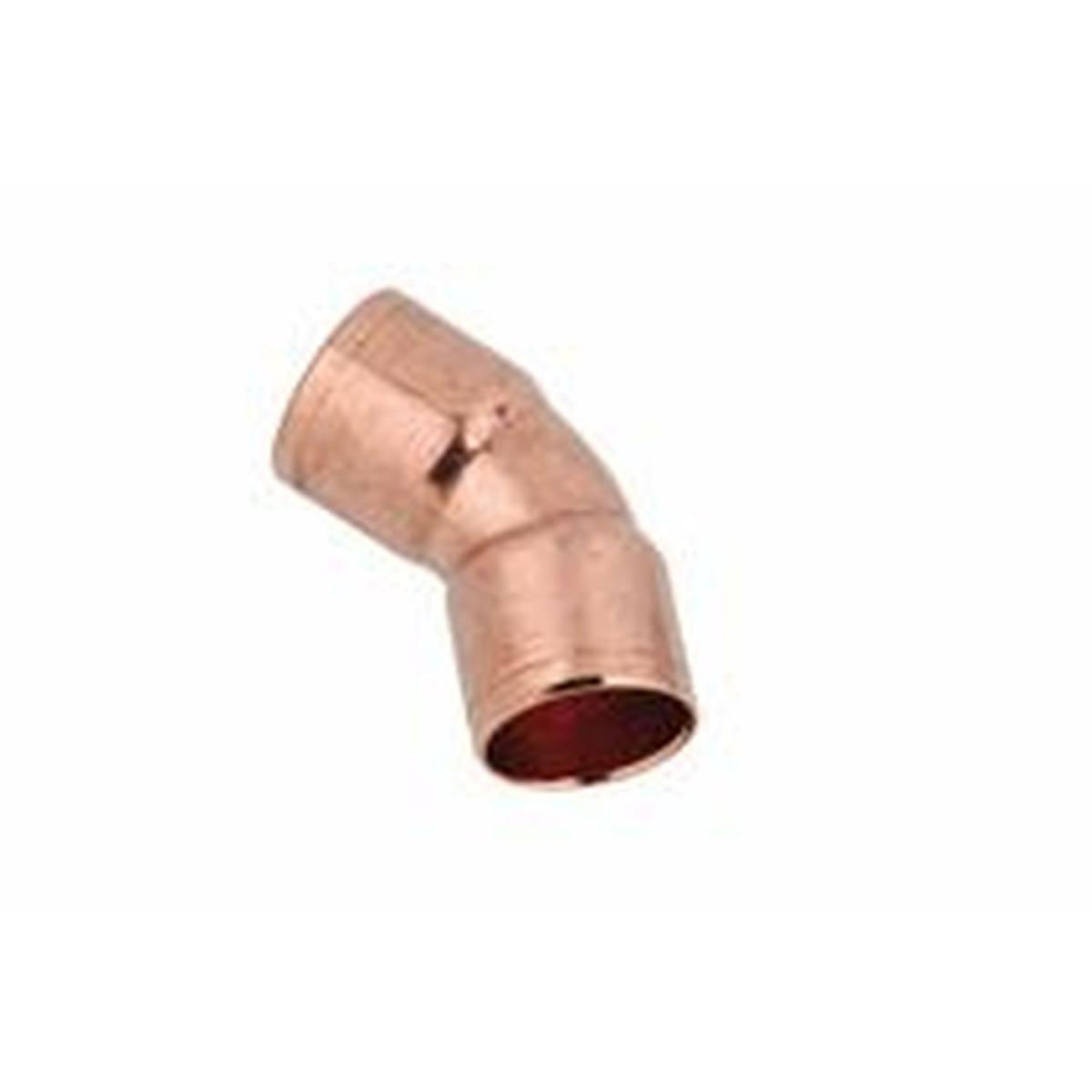 Kirchhoff 45-Bogen 15 mm 2 Muffe Kupfer | 154331