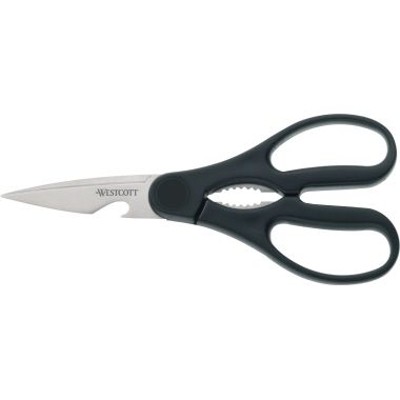 Westcott - Schere Multi Allround beidhändig 20cm Kunststoff +Flaschenöffner sw