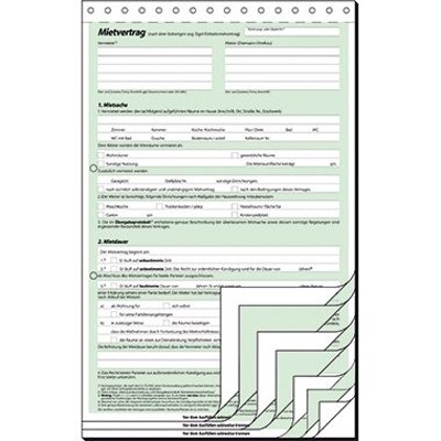 sigel® - Mietvertrag MV480 DIN A4 selbstdurchschreibend 2x3Blatt