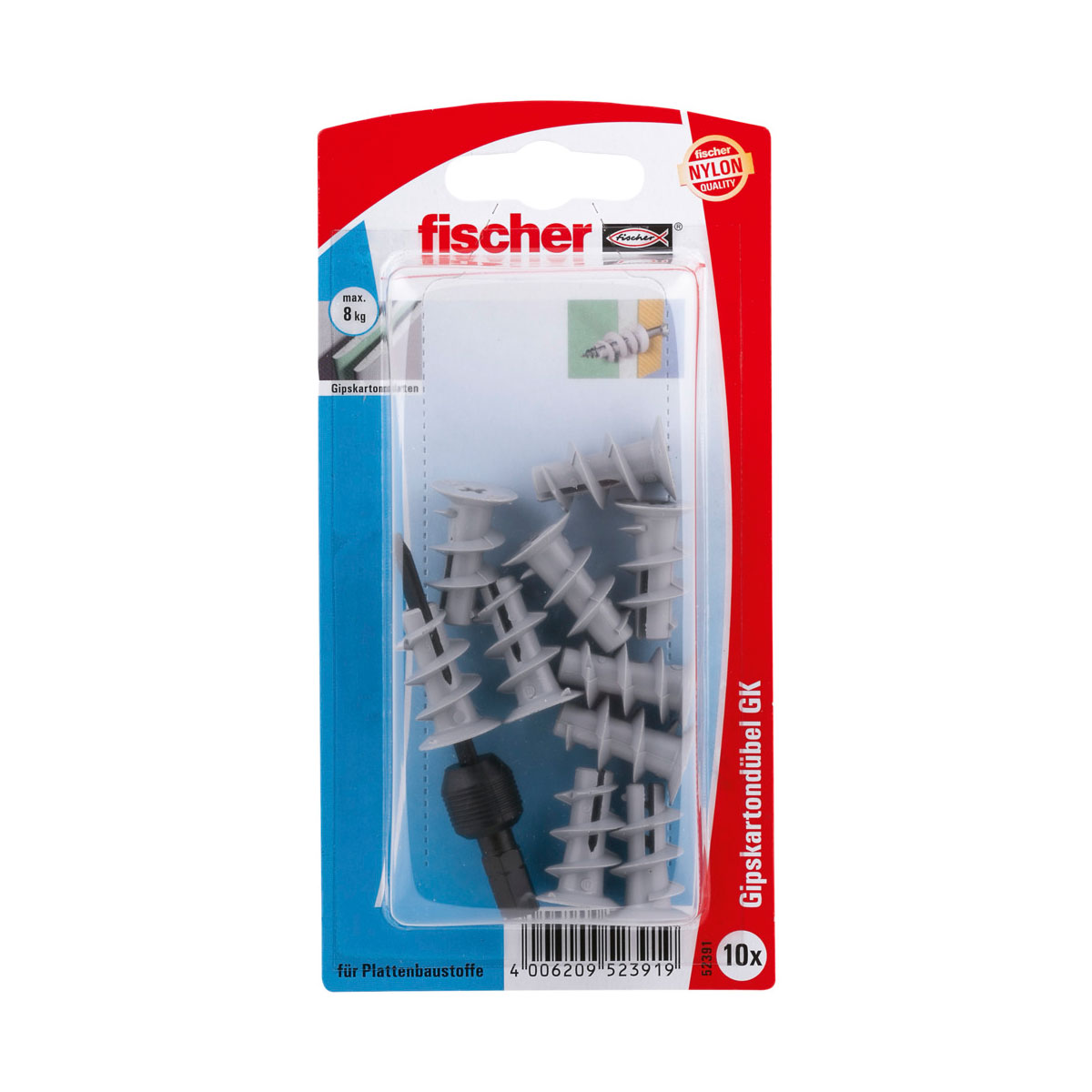 Fischer  Gipskartondübel GK 10 Stück | 162476