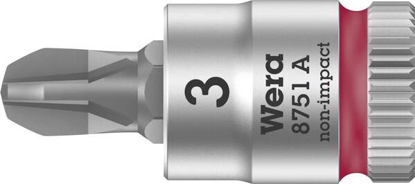 Wera 8751 A 05003352001 Kreuzschlitz Phillips Steckschlüssel-Bit-Einsatz PH 3 1/4" (6.3 mm)