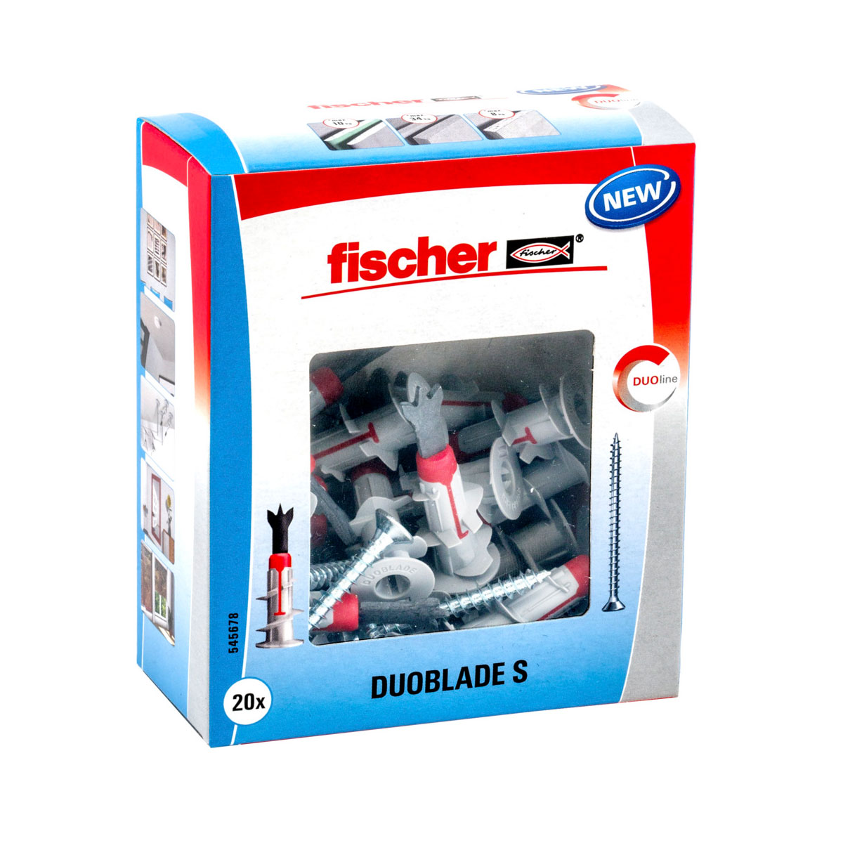 Fischer  Gipskartonplatten-Dübel DuoBlade S 20 Stück | 20 | 167716