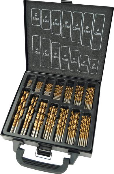 Brüder Mannesmann M54399 HSS Metall-Spiralbohrer-Set 99teilig TiN Zylinderschaft 1 Set
