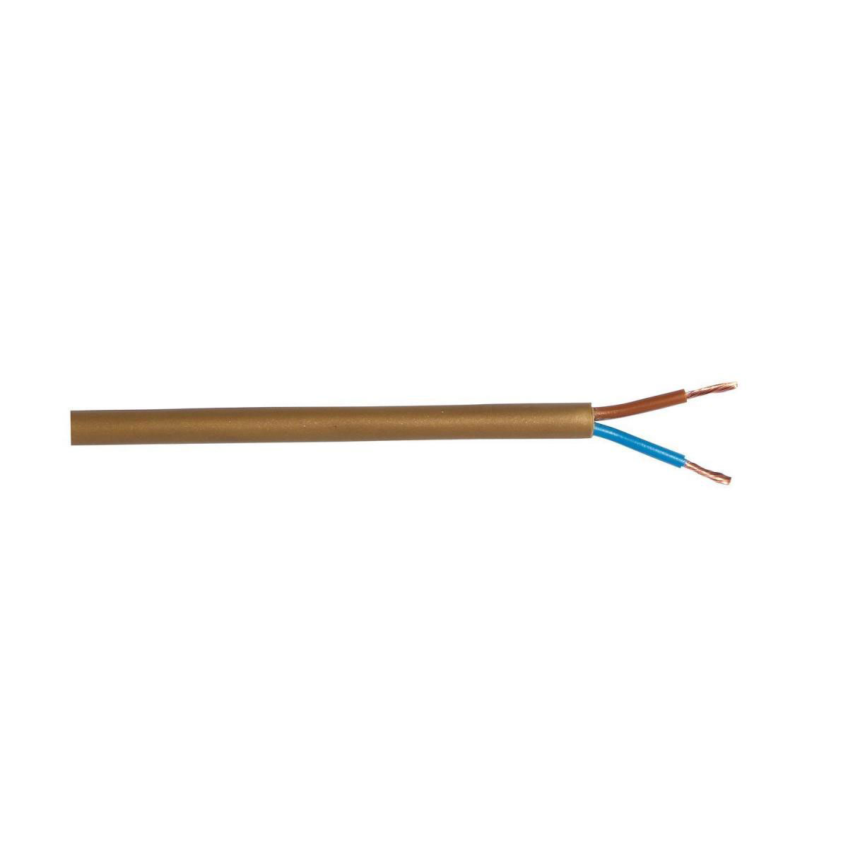 Schlauchleitung H03VV-F 2 x 0,75 gold 5 m | 200075