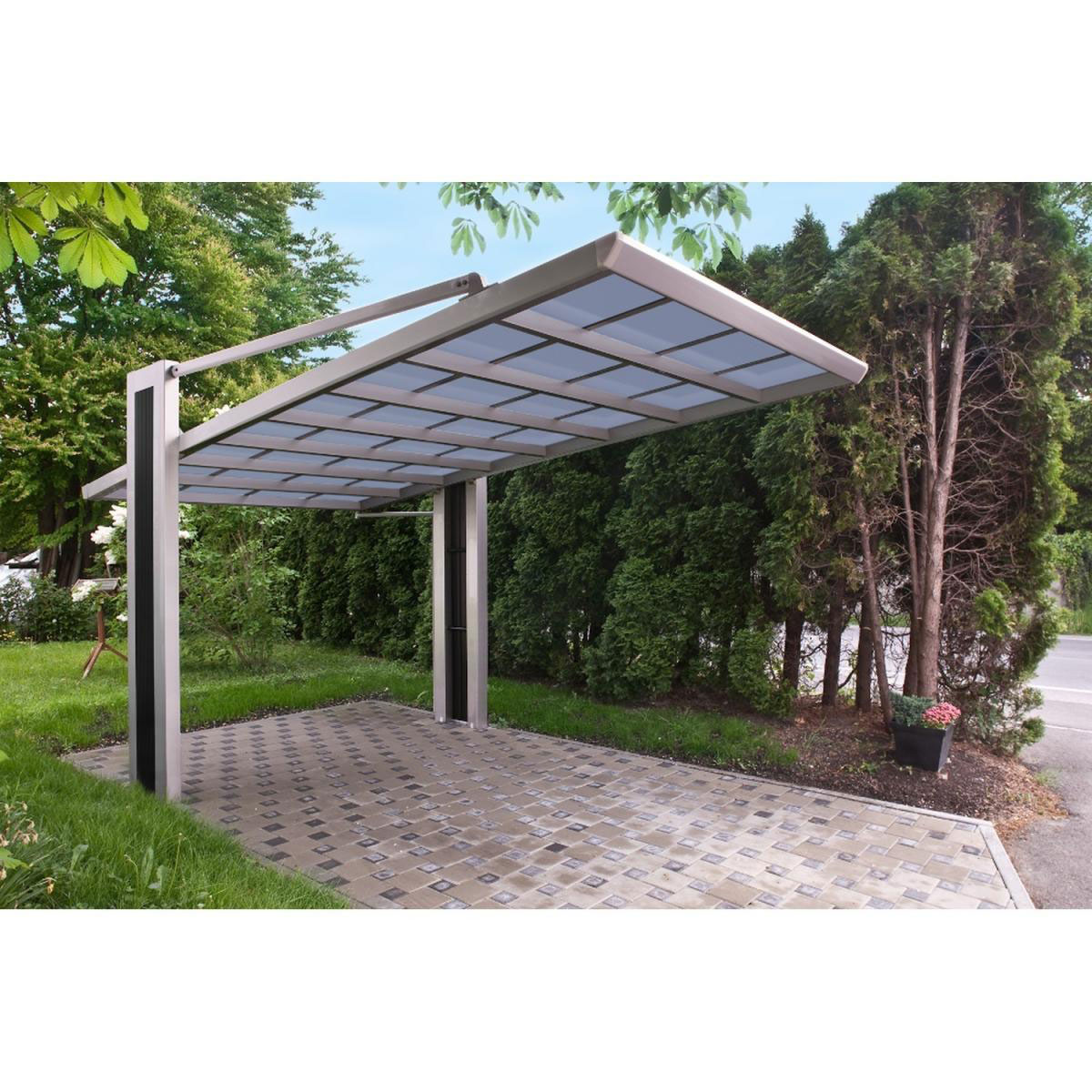 Ximax Carport Alu My-Port 150 Typ 2450 Edelstahl-Look SH | 207346