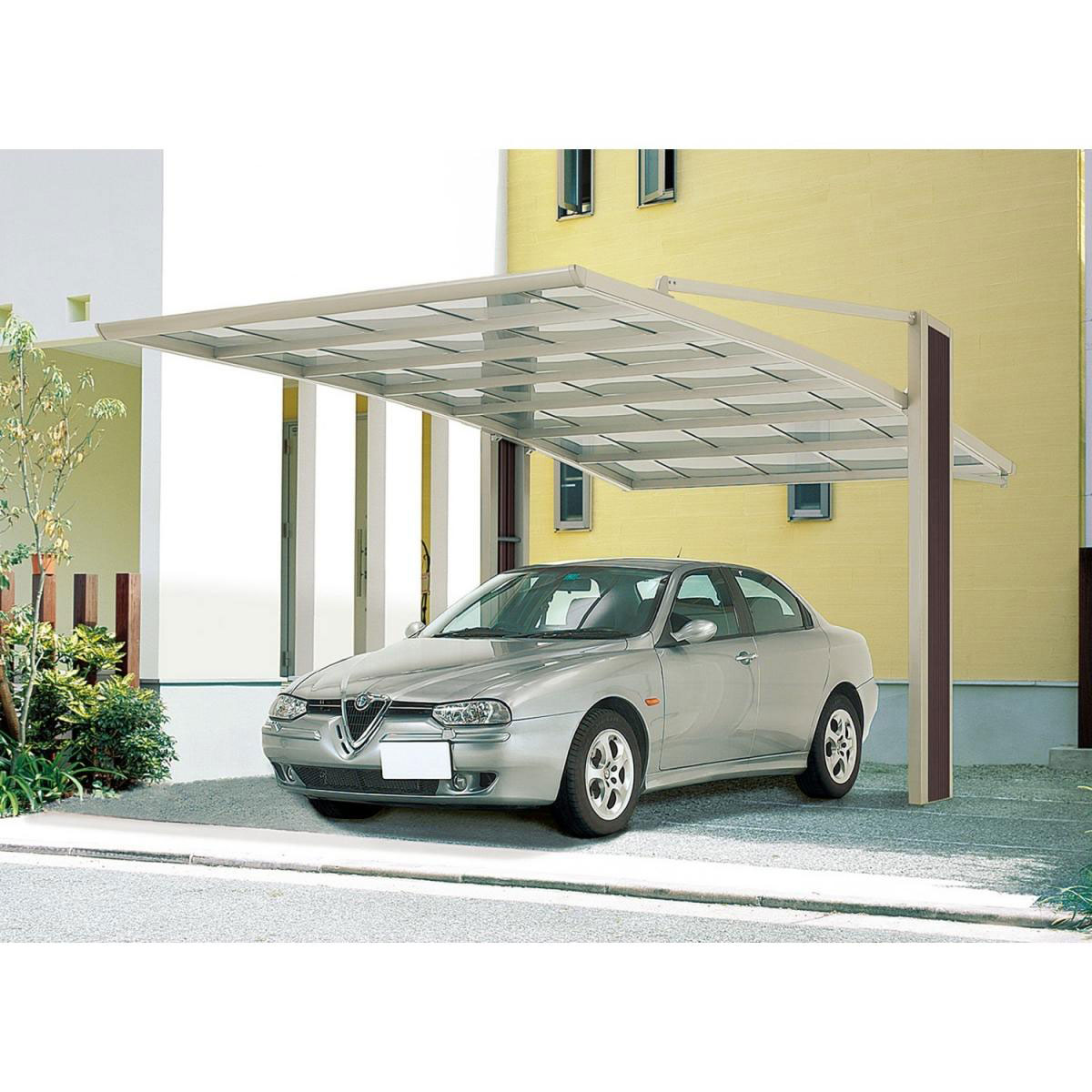 Ximax Carport Alu My-Port 60 Typ 3058 Edelstahl-Look SH | 207364