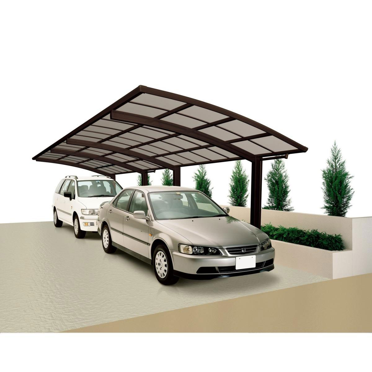 Ximax Carport Alu Portoforte 60 Mattbraun Tandem | 207416 – Bild 3